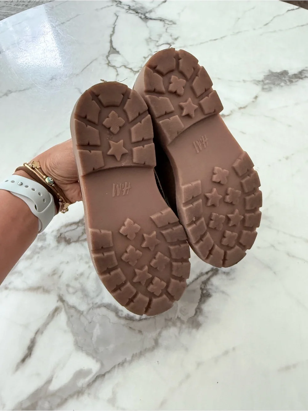 H&M Brown Kids Boat Shoes with Contrast Stitching